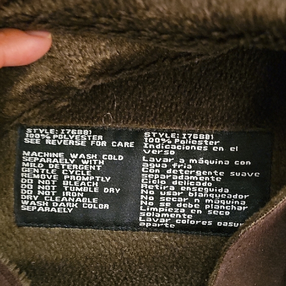 Brown Suede-like Women's Jacket - Picture 7 of 7